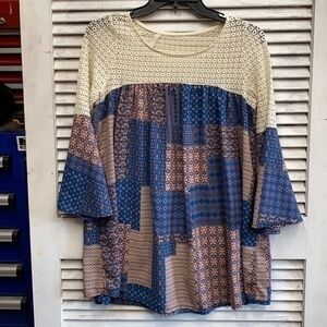 My Story Bell Sleeve Blouse size Small